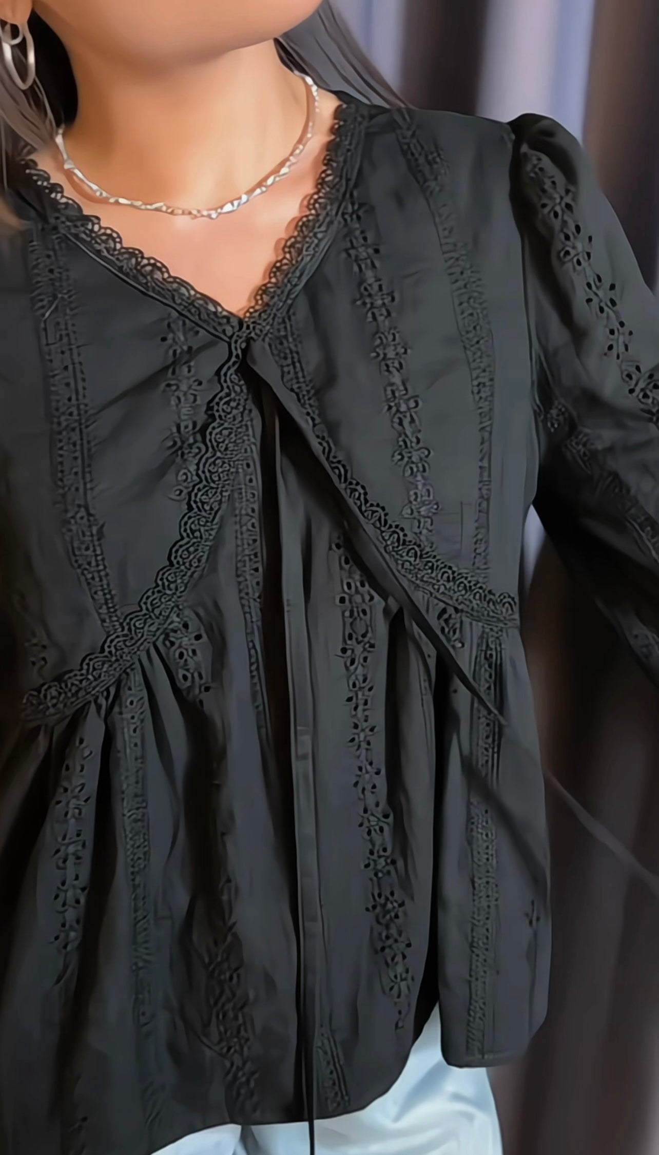 GINNY Eyelet Top