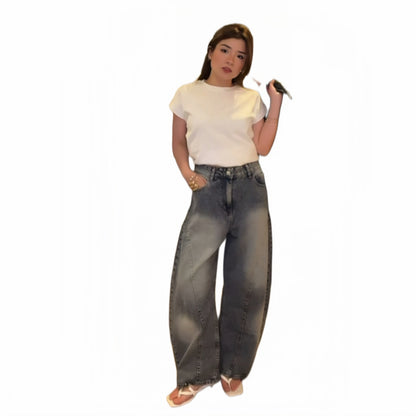 REVIVE BARREL JEANS